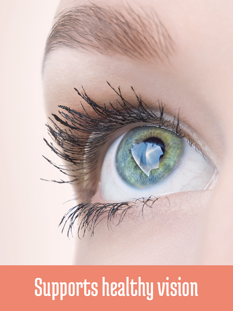 Supports healthy vision